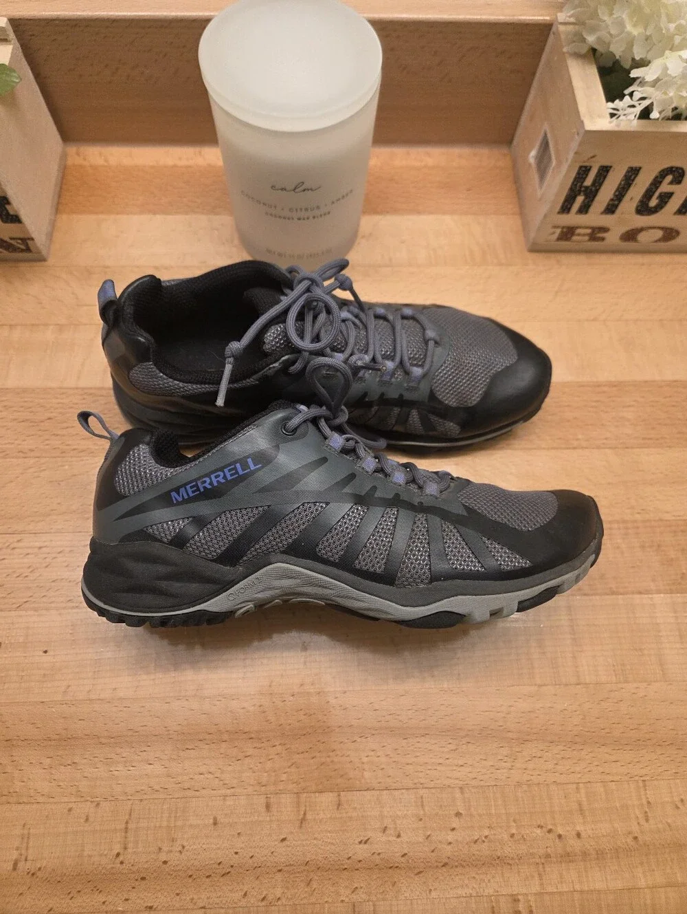 Merrell Siren Edge Q2 Women's Outdoor Hiking Shoes Black/Gray Size 8